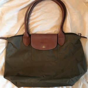Olive Green Longchamp Small Le Pliage